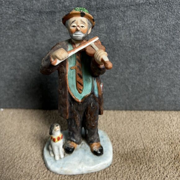 The Original EMMETT KELLY Circus Collection - Ltd. Ed. - Violin w/Dog - DGC 1992 - Picture 1 of 6